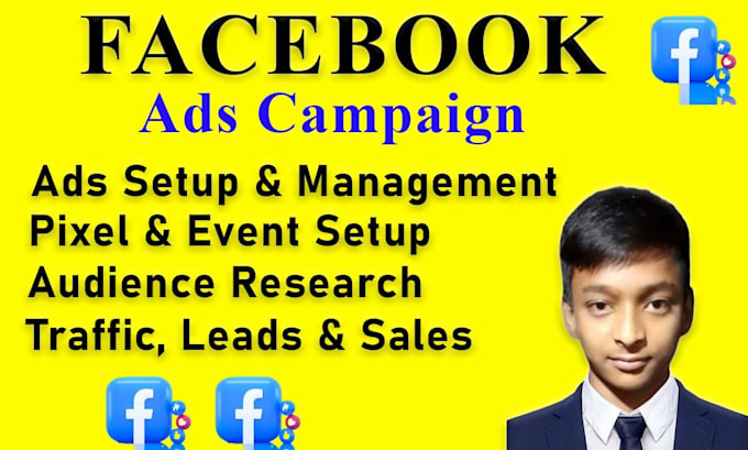 Gig Preview - Do setup and manage facebook and ig ads campaign