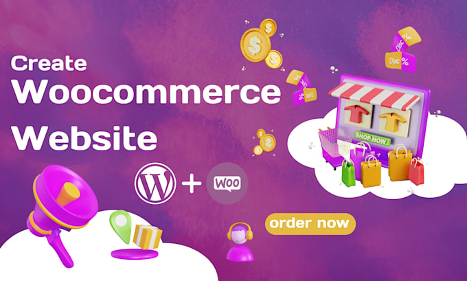 Gig Preview - Create professional woocommerce website design and development