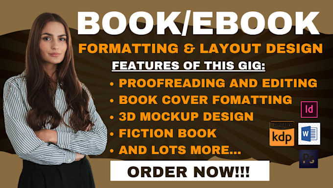 Bestseller - do book formatting, book layout design, kindle ebook format, ebook design