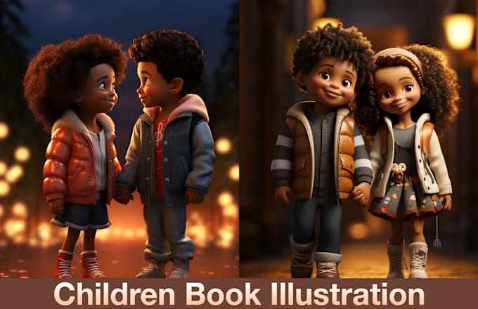 Gig Preview - Design children book illustrations and kids story book