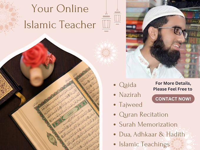 Gig Preview - Be your online quran teacher, quran tutor, learn quran with tajweed