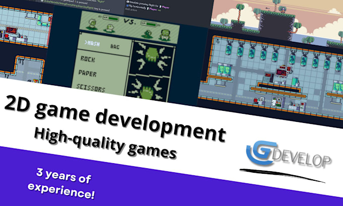 Gig Preview - Create you a custom 2d game based on your idea in gdevelop