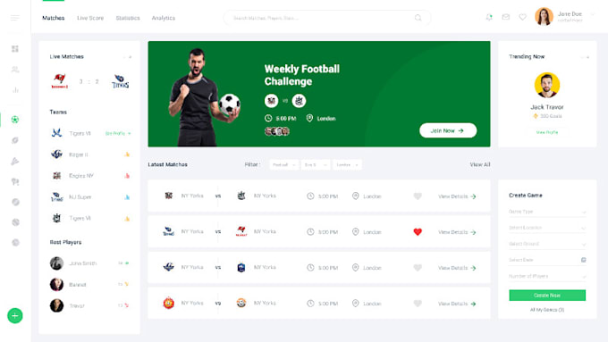 Gig Preview - Develop fantasy sport app sport bet app fantasy football app