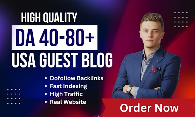 Gig Preview - Publish USA guest blog with USA  dofollow backlinks