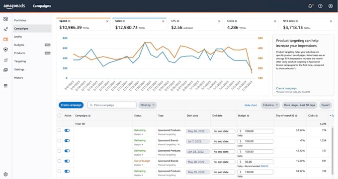 Gig Preview - Manage your amazon PPC campaigns and optimize amazon ads to scale your brand