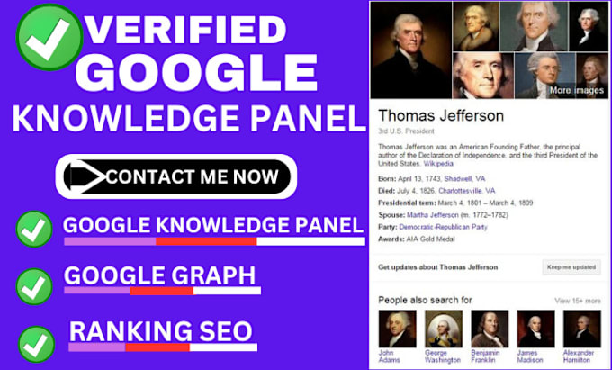 Gig Preview - Create a verified google knowledge panel for your brand personal and company