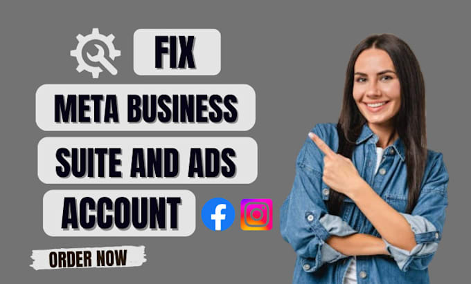 Gig Preview - Be meta business suite expert and fix restricted ad accounts