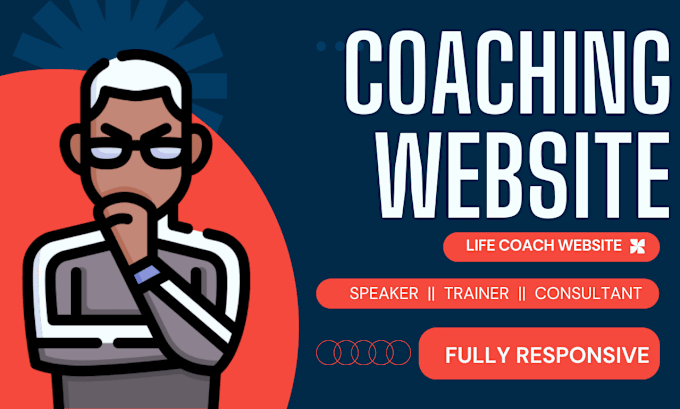 Gig Preview - Redesign coaching website design life coach website redesign consultant website