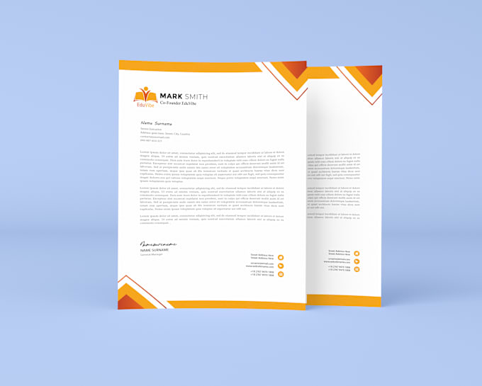 Gig Preview - Design a professional letterhead in editable word format 4 hours