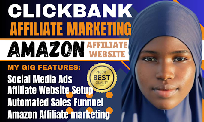 Gig Preview - Autopilot clickbank affiliate marketing amazon affiliate website sales funnel