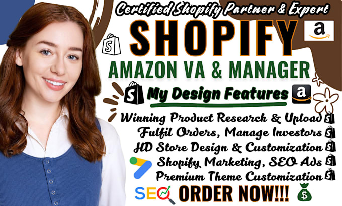 Gig Preview - Shopify and amazon fba VA product upload shopify manager amazon product listing