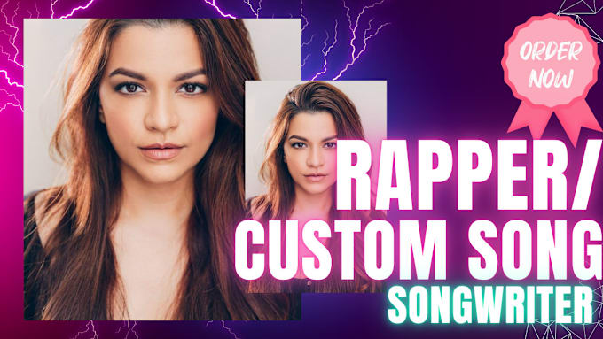 Gig Preview - Be your female artist rapper and songwriter and rap to your song, custom rap