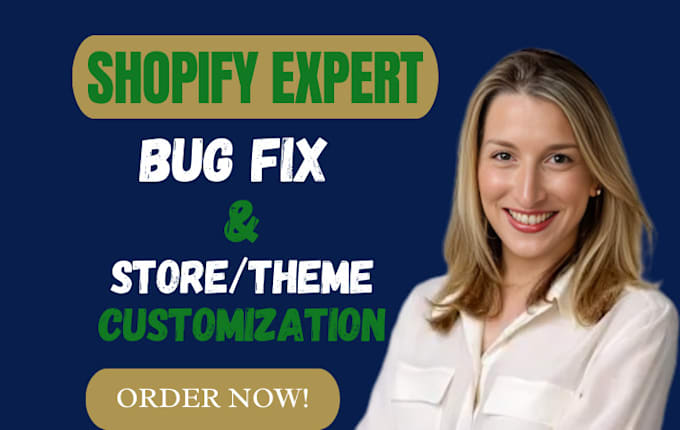 Gig Preview - Design redesign, customize shopify, custom bug fix, shopify theme customization