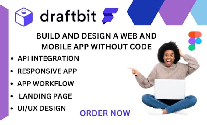 Gig Preview - Build and design a webapp and mobile app with draftbit, flutterflow, xano, softr