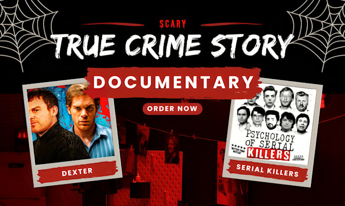 Gig Preview - Write documentary true crime story, horror, thriller novel, darken mystery book