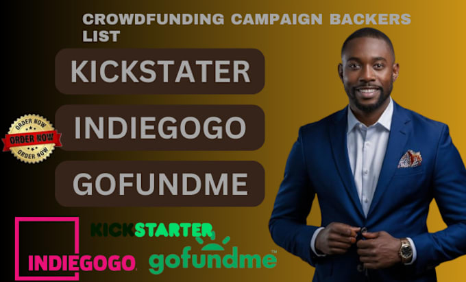 Gig Preview - Generate real and active backers and donors list for your crowdfunding