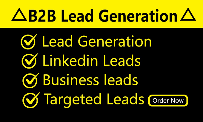 Gig Preview - Do b2b lead generation and linkedin leads for any industry