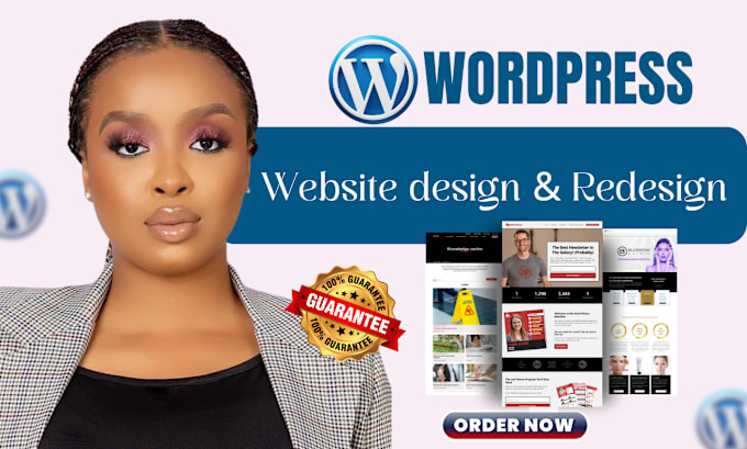 Gig Preview - Wordpress website design revamp wordpress website wordpress ecommerce