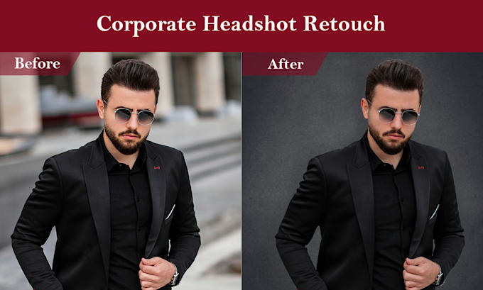 Gig Preview - Do corporate business headshot retouch and portrait editing