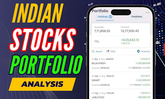 Gig Preview - Analyze your indian stocks portfolio, with all details