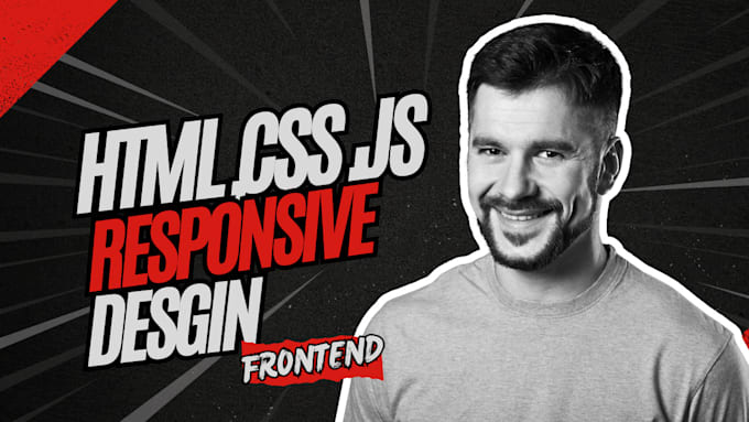 Gig Preview - Make the design responsive using HTML CSS javascript with custom code