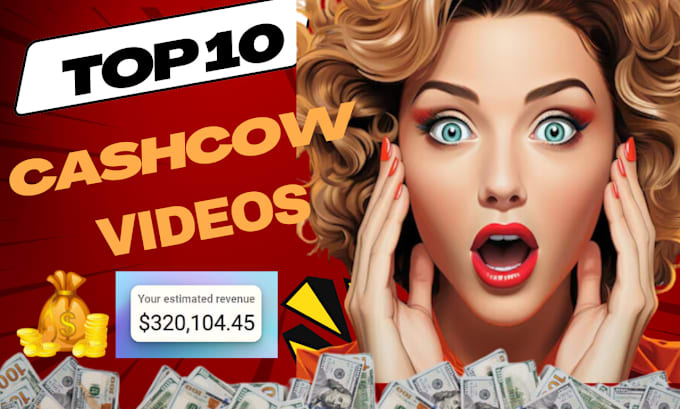 Gig Preview - Create automated cash cow, cash cow youtube ,cash cow channel, cash cow