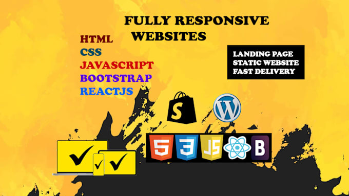 Bestseller - be professional and creative frontend web developer or make static landing pages