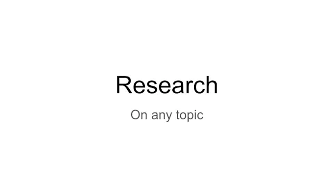 Gig Preview - Help you do research on any topic