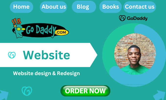 Gig Preview - Redesign godaddy website design godaddy website redesign godaddy website design