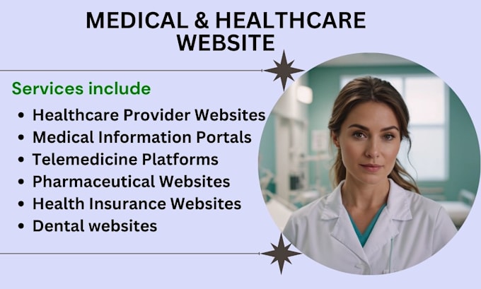 Gig Preview - Design medical, healthcare, dental, clinic, pharmacy website