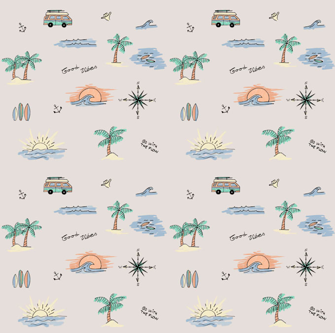 Gig Preview - Create seamless pattern design for textile