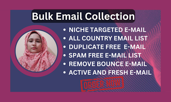 Gig Preview - Collect niche targeted active and valid bulk email list