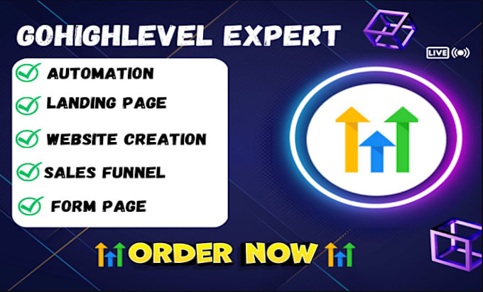 Gig Preview - Clickfunnel gohighlevel expert landing pages design ghl complete sales funnel