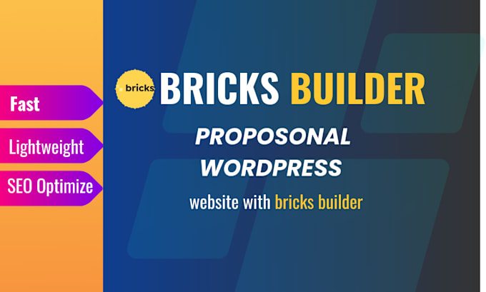 Gig Preview - Build wordpress website using bricks builder