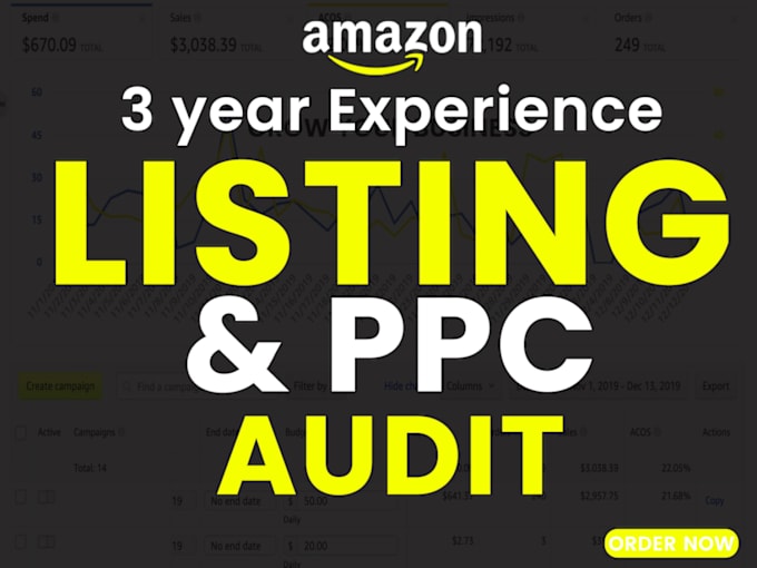 Gig Preview - Do comprehensive amazon listing and PPC audit, optimize for success