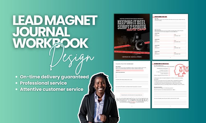 Gig Preview - Create your professional small journal, workbook, or lead magnet