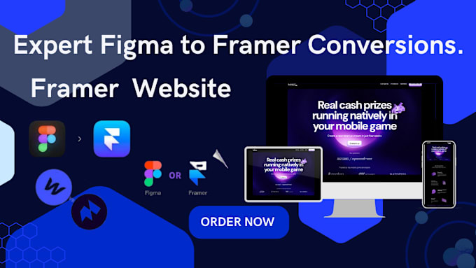 Gig Preview - Figma to framer framer website framer to webflow website