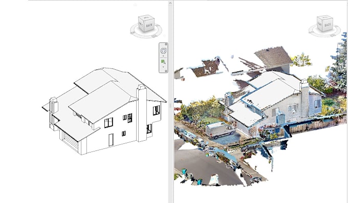 Gig Preview - Do point cloud to revit 2d and 3d