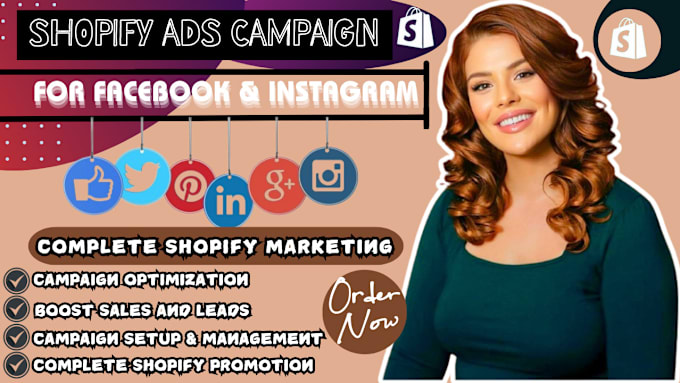 Gig Preview - Setup shopify facebook ads campaign, fb marketing, instagram ads, fb advertising