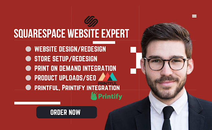 Gig Preview - Redesign squarespace printful printify gelato website, squarespace ecommerce SEO