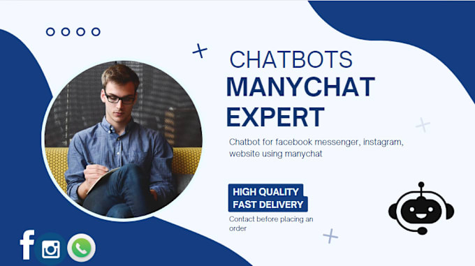 Bestseller - make a chatbot for you using manychat