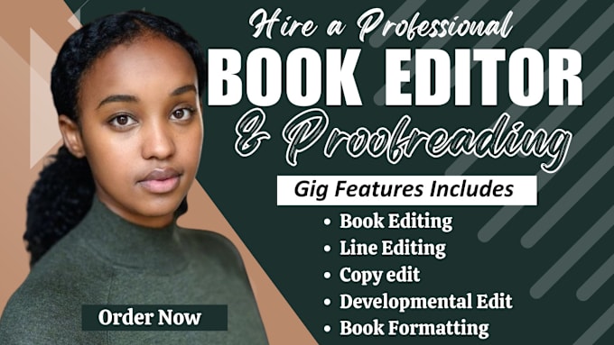 Gig Preview - Be your developmental editor, proofread for your fiction novel, book editing