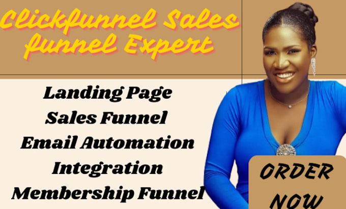 Gig Preview - Be your clickfunnel expert,landing page, clickfunnel sales funnel