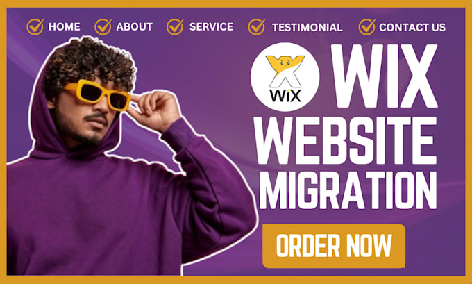 Gig Preview - Transfer migrate wix to wordpress website wordpress to wix site move edit wix