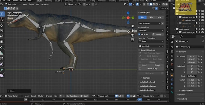 Bestseller - rig 3d quadruped,biped character for wonder dynamic,auto rig pro, 52 blendshapes