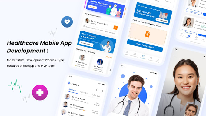 Gig Preview - Develop medical mobile app, booking app, hospital app, pharmacy app