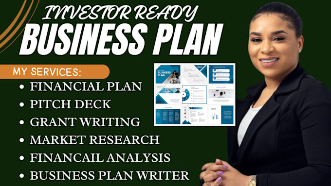 Gig Preview - Develop investor ready business plan, proposal, business plan writer, pitch deck