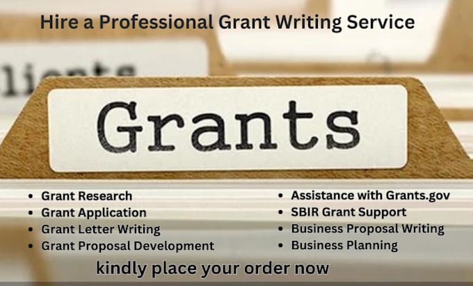 Gig Preview - Do grant proposal writing, grant research writing for startups business