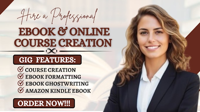 Gig Preview - Be best ghostwriter for ebooks, affordable fiction ebook writer, online course