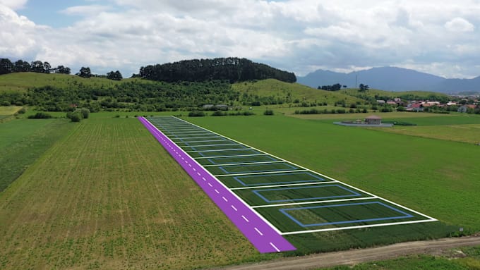 Gig Preview - Locate a 2d plan on your land drone video